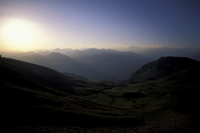 Sonenaufgang ber dem Wilerhorn