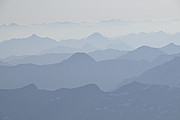 Alpen nordöstlich der Berninaregion