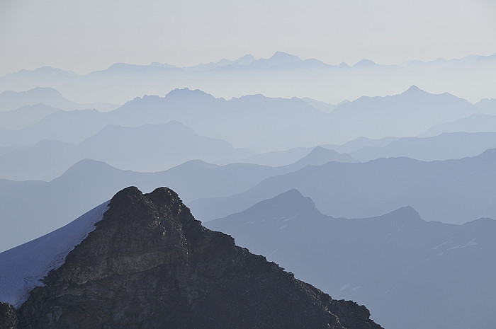 Alpen nordstlich der Berninaregion