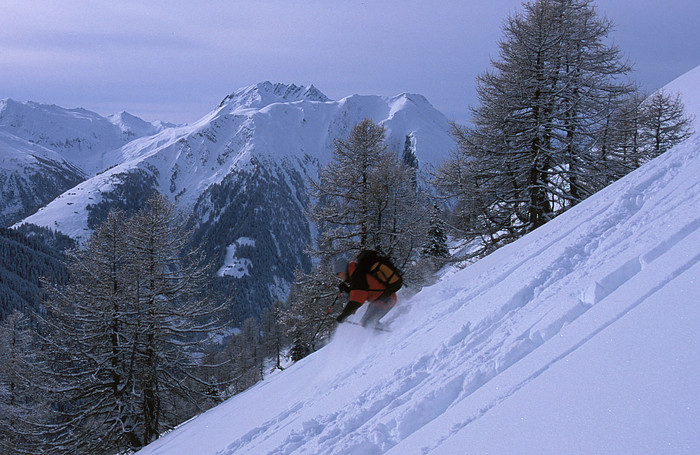 Abfahrt vom Holzerspitz