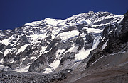 Lavine in der Aconcagua Südwand