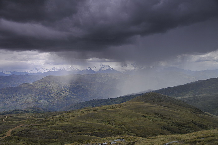 Regenwolken ber Piscobamba