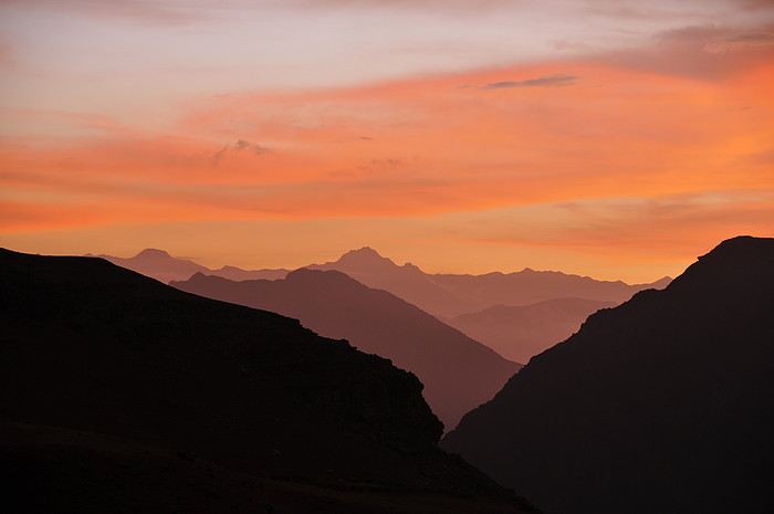 Sonnenuntergang vom Huatiac Camp