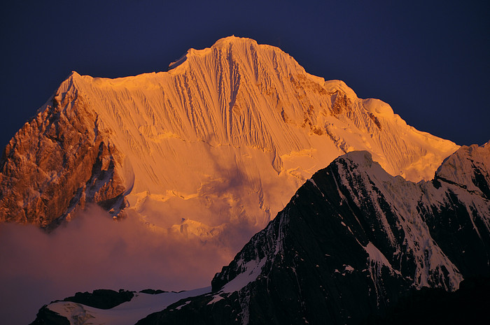 Yerupaja bei Abendsonne