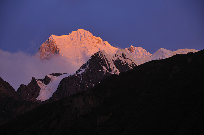 Yerupaja bei Abendsonne