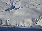 Verschneite Rinnen